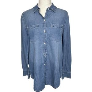 Banana Republic Dillon Classic Chambray Shirt Women’s Small